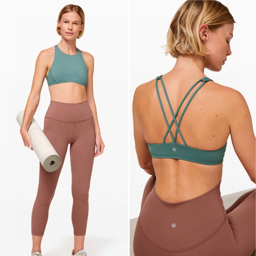 Lululemon Free To Be High Neck Bra | Blue-Green